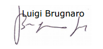 Firma di Luigi Brugnaro