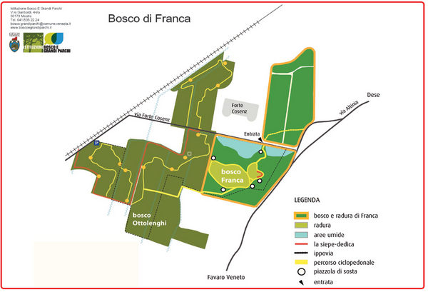 Immagine della mappa del Bosco di Franca