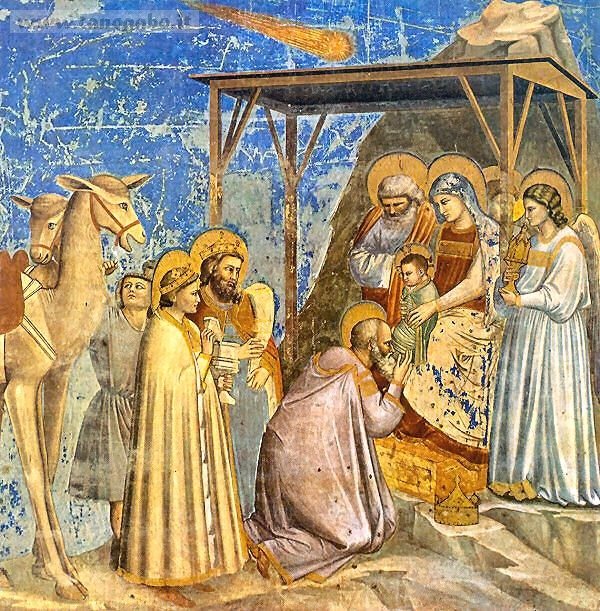 Giotto, Adorazione dei magi, Cappella degli Scrovegni, Padova 