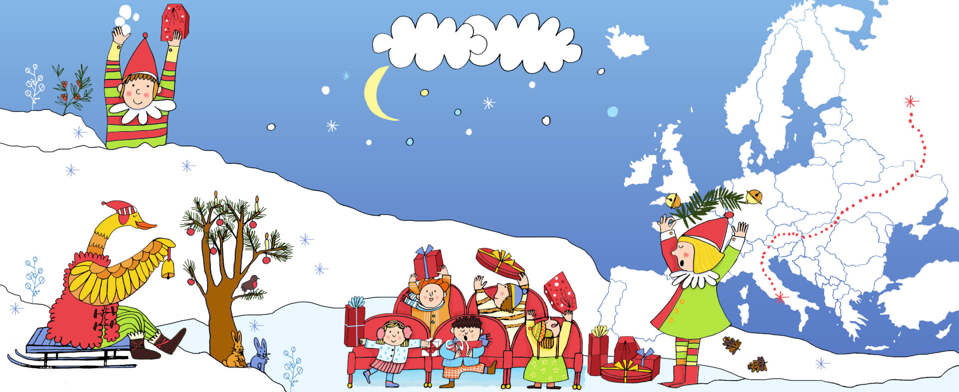 Gli aiutanti di Babbo Natale