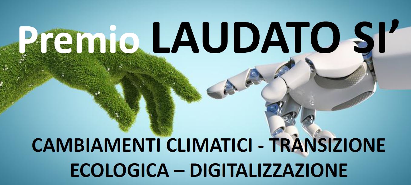 A sx mano coperta di vegetazione, a dx mano robotica. Disegnate come quelle del Giudizio Universale di Michelangelo