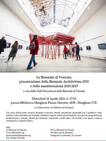 locandina presentazione Biennale 2018
