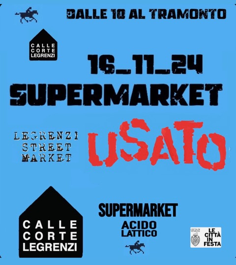 Grafica con loghi, titolo dell'evento e informazioni