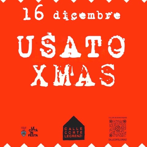 Grafica con scritta "USATO XMAS"