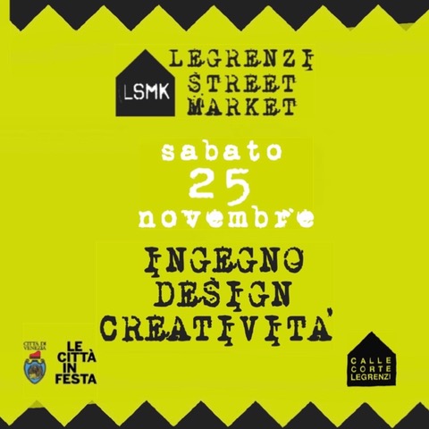 Composizione grafica realizzata con nome dell'evento, in alto, e informazioni su di esso, a scendere