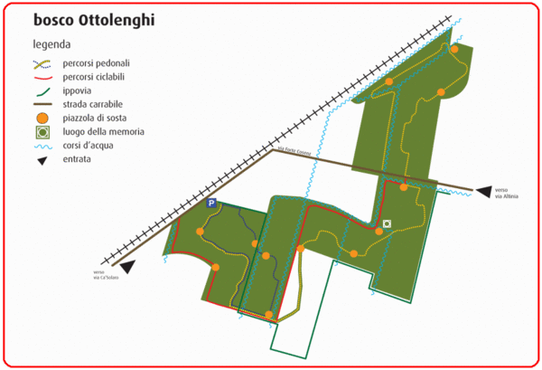 Immagine della mappa del Bosco Ottolenghi