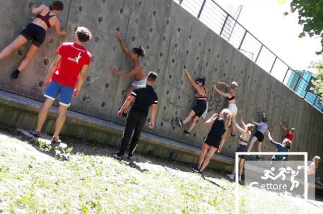 Danza verticale con A.S.D. Il Posto, Parco Catene a Marghera, 14 luglio