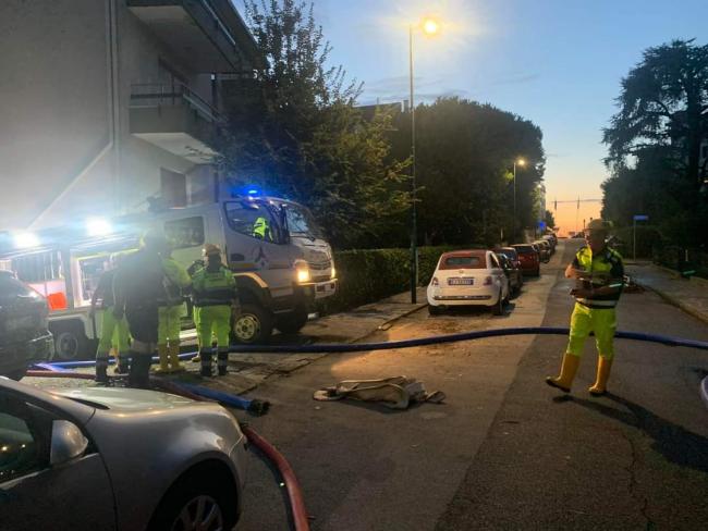 11 settembre. I volontari sono intervenuti già nella notte per diffusi allagamenti