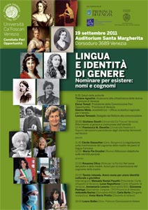 locandina seminario "Nominare per esistere"